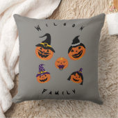 ハロウィーンのカボチャのちょうちんハロウィンファミリーパーティー クッション (ブランケット)