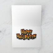 ハロウィーンのカボチャのちょうちんハロウィン カード (内部)