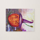 ハロウィーンのカボチャのちょうちんハロウィーンパズル ジグソーパズル (横)