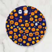 ハロウィーンのカボチャのちょうちんハロウィーン フェイバータグ (裏面)
