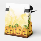 ハロウィーンのカボチャのちょうちんパンプキンパッチハローウィンパーティ フェイバーボックス (裏面サイド)
