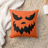 ハロウィーンのカボチャのちょうちんパンプキン顔装飾用クッション クッション (ブランケット)