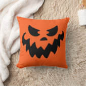 ハロウィーンのカボチャのちょうちんパンプキン顔装飾用クッション クッション (ブランケット)