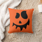 ハロウィーンのカボチャのちょうちんパンプキン顔装飾用クッション クッション (ブランケット)