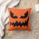 ハロウィーンのカボチャのちょうちんパンプキン顔装飾用クッション クッション (ブランケット)