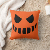 ハロウィーンのカボチャのちょうちんパンプキン顔装飾用クッション クッション (ブランケット)