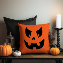 ハロウィーンのカボチャのちょうちんパンプキン顔装飾用クッション