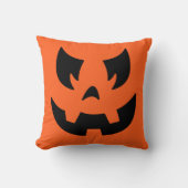 ハロウィーンのカボチャのちょうちんパンプキン顔装飾用クッション クッション (正面)