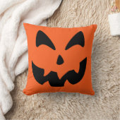 ハロウィーンのカボチャのちょうちんパンプキン顔装飾用クッション クッション (ブランケット)