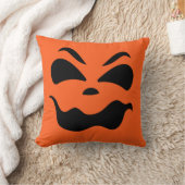 ハロウィーンのカボチャのちょうちんパンプキン顔装飾用クッション クッション (ブランケット)