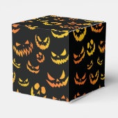 ハロウィーンのカボチャのちょうちんパンプキン顔 フェイバーボックス (裏面サイド)