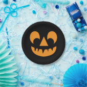 ハロウィーンのカボチャのちょうちんパンプキン顔 ペーパープレート (パーティー)