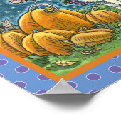 ハロウィーンのカボチャのちょうちんプリンスオンザーズ魔法ユニコーンポニー ポスター (角)