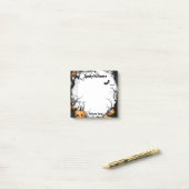 ハロウィーンのカボチャのちょうちん不気味ハロウィーン ポストイット (デスク上)