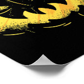 ハロウィーンのカボチャのちょうちん怖い彫りカボチャ顔ハロウィン ポスター (角)