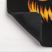 ハロウィーンのカボチャのちょうちん怖い彫りカボチャ顔ハロウィン マウスパッド (コーナー)