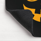 ハロウィーンのカボチャのちょうちん顔サングラスグラスハロウィーンP マウスパッド (コーナー)