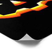 ハロウィーンのカボチャのちょうちん顔パンプキンアイドラッシュハロウィーンCo ポスター (角)