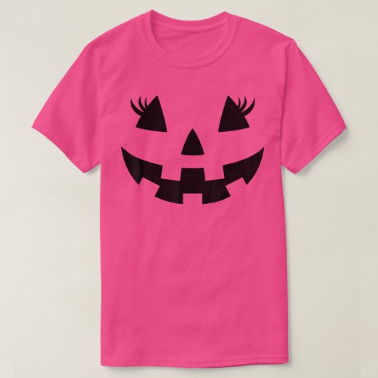 ハロウィーンのカボチャのちょうちん顔パンプキンアイドラッシュハローンコス Tシャツ (デザイン正面)