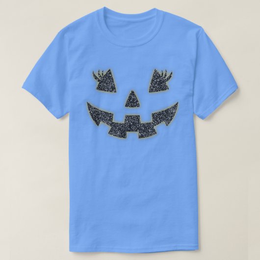ハロウィーンのカボチャのちょうちん顔パンプキンアイドラッシュハローンコス Tシャツ (デザイン正面)
