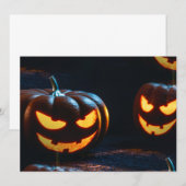 ハロウィーンのカボチャのちょうちん (正面/裏面)