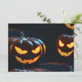 ハロウィーンのカボチャのちょうちん (スタンド正面)