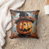 ハロウィーンのカボチャのちょうちん クッション (ブランケット)
