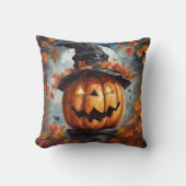 ハロウィーンのカボチャのちょうちん クッション (正面)