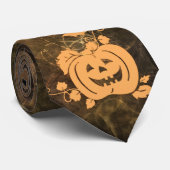 ハロウィーンのカボチャのちょうちん ネクタイ (ロール)