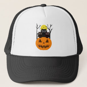 ハロウィーンのカボチャのちょうちん&フール キャップ