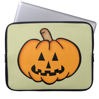 ハロウィーンのカボチャのちょうちん ラップトップスリーブ