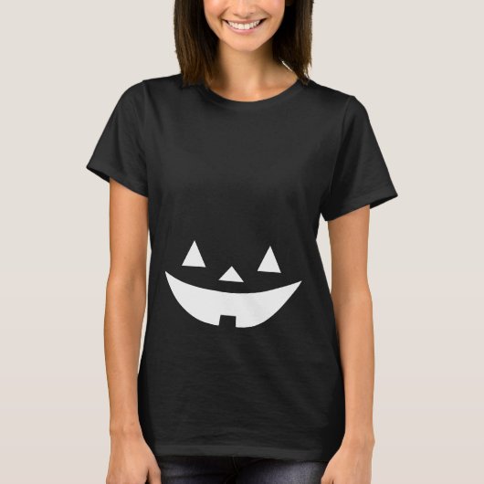 ハロウィーンのカボチャのちょうちん Tシャツ (正面)