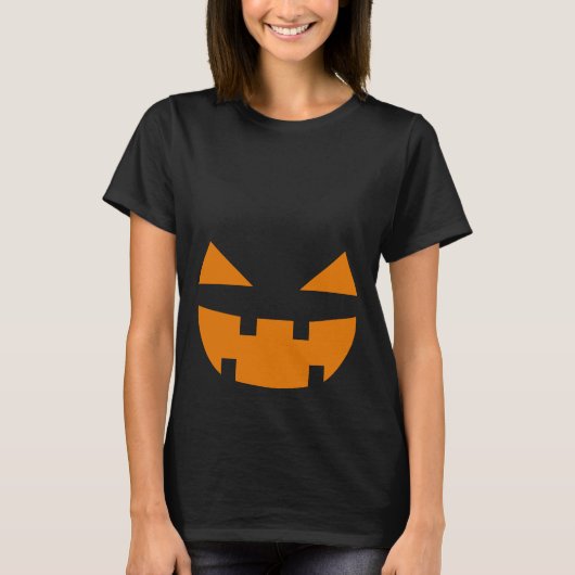 ハロウィーンのカボチャのちょうちん Tシャツ (正面)