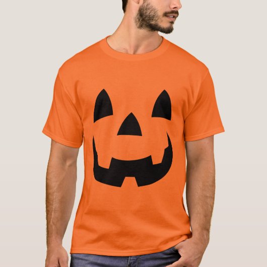 ハロウィーンのカボチャのちょうちん Tシャツ (正面)