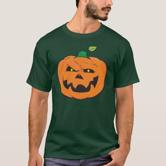 ハロウィーンのカボチャのちょうちん Tシャツ (正面)