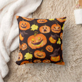 ハロウィーンのカボチャのキング クッション (ブランケット)
