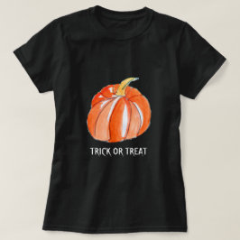 ハロウィーンのカボチャのトリックまたは治療 Tシャツ