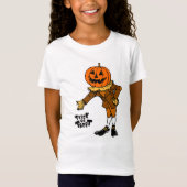 ハロウィーンのカボチャのトリックまたは治療 Tシャツ (正面)