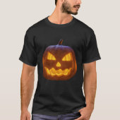 ハロウィーンのカボチャのメンズTシャツ Tシャツ (正面)
