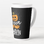ハロウィーンのカボチャの女王 カフェラテマグ (右アングル)