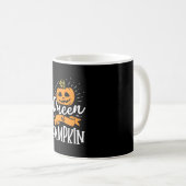 ハロウィーンのカボチャの女王 コーヒーマグカップ (正面右)
