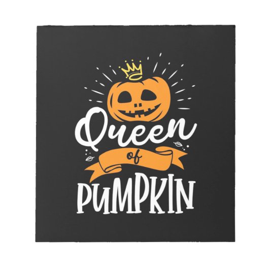 ハロウィーンのカボチャの女王 ノートパッド (正面)