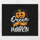 ハロウィーンのカボチャの女王 ビールラベル (シングルラベル)