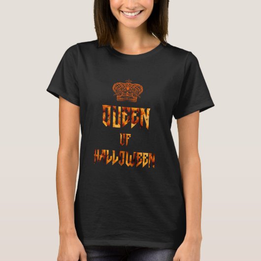 ハロウィーンのカボチャの女王 Tシャツ (正面)