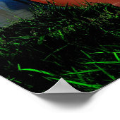 ハロウィーンのカボチャの少女 ポスター (角)