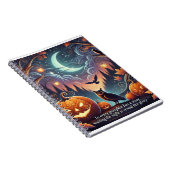 ハロウィーンのカボチャの隠された物語 ノートブック (右側)