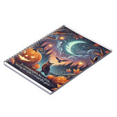 ハロウィーンのカボチャの隠された物語 ノートブック (左側)