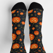 ハロウィーンのカボチャの靴下 ソックス (上部)
