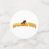 ハロウィーンのカボチャの魔女 コンフェッティ (スモール正面)