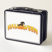 ハロウィーンのカボチャの魔女 メタルランチボックス (裏面)